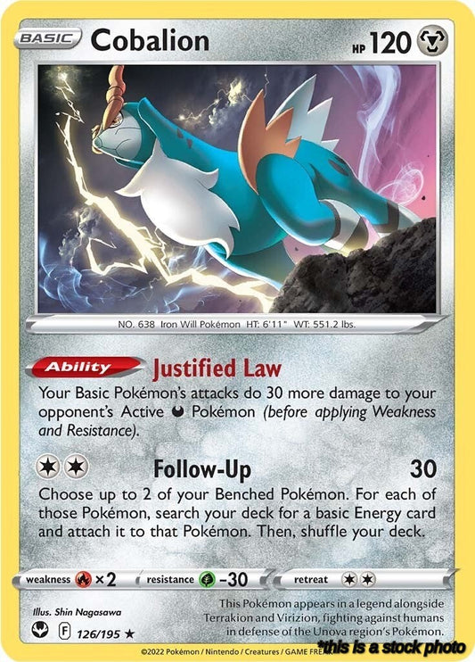 Rare Cobalion [126/195 Lightly Played ]