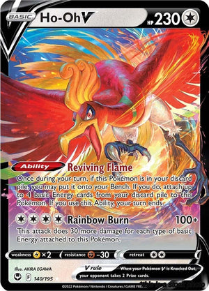 140/195 Ho-Oh V Ultra Rare Holofoil