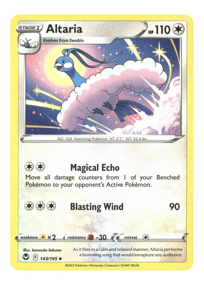 143/195 Altaria Uncommon Normal