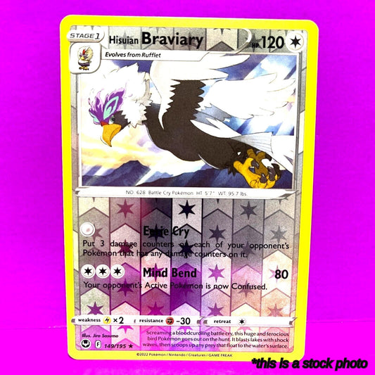 149/195 Hisuian Braviary Rare Reverse Holofoil