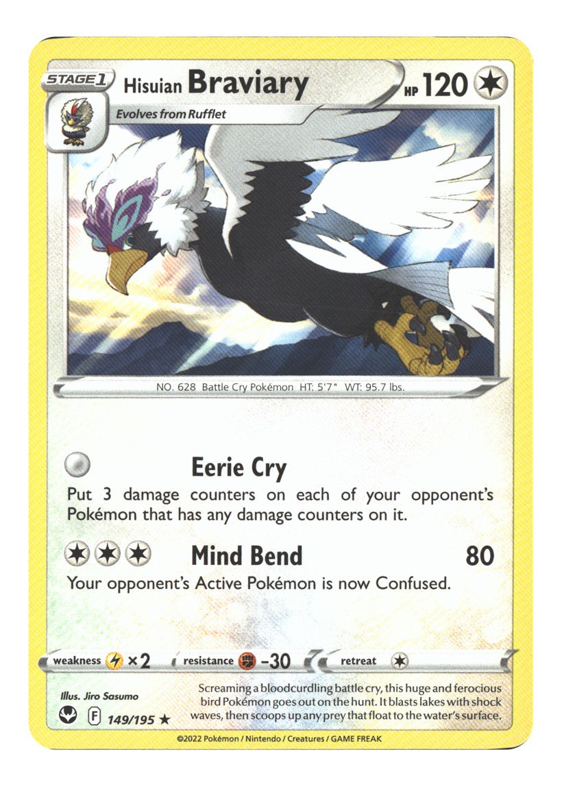 149/195 Hisuian Braviary Rare Normal