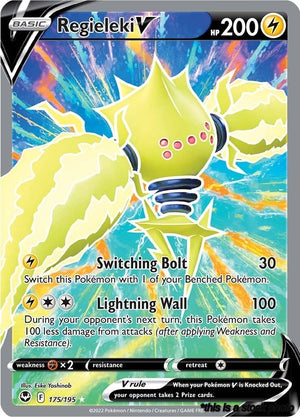 Holofoil Regieleki V (Full Art) [175/195 Moderately Played ]