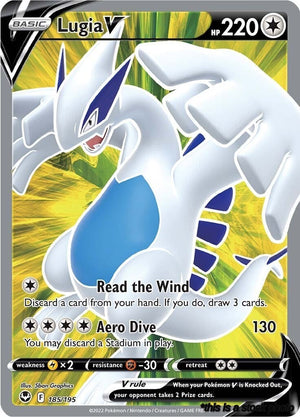 Holofoil Lugia V (Full Art) [185/195 Near Mint ]