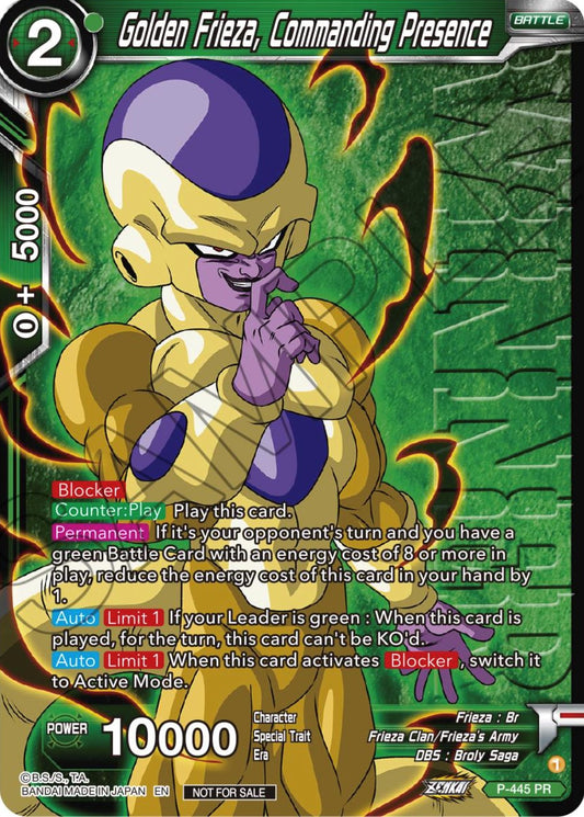 Golden Frieza, Commanding Presence (Winner)