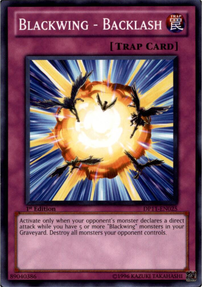 1st Edition Blackwing - Backlash [DP11-EN025 Moderately Played] Common / Short Print