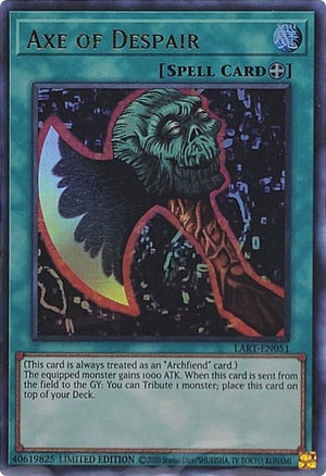 Limited Axe of Despair [LART-EN051 Near Mint] Ultra Rare