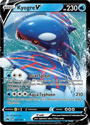 Holofoil Kyogre V [037/159 Near Mint ]