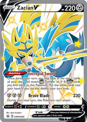 Promo Zacian V (Shiny) - SWSH292 [SWSH292 Near Mint ]