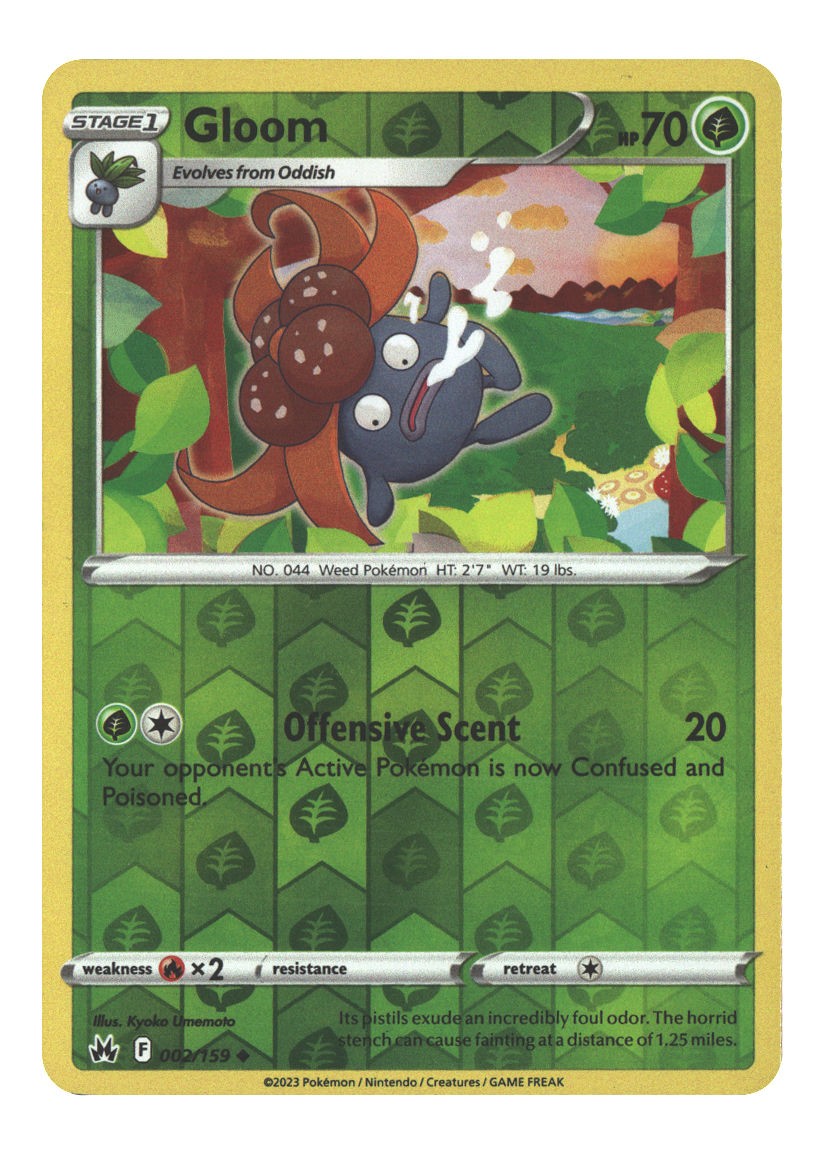 002/159 Gloom Uncommon Reverse Holofoil