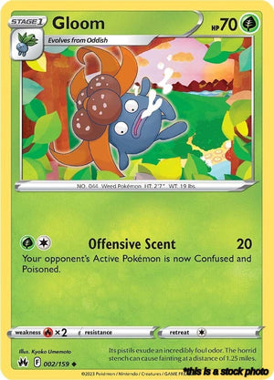 002/159 Gloom Uncommon Reverse Holofoil