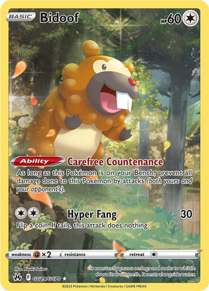 Holofoil Bidoof [GG29/GG70 Lightly Played ]