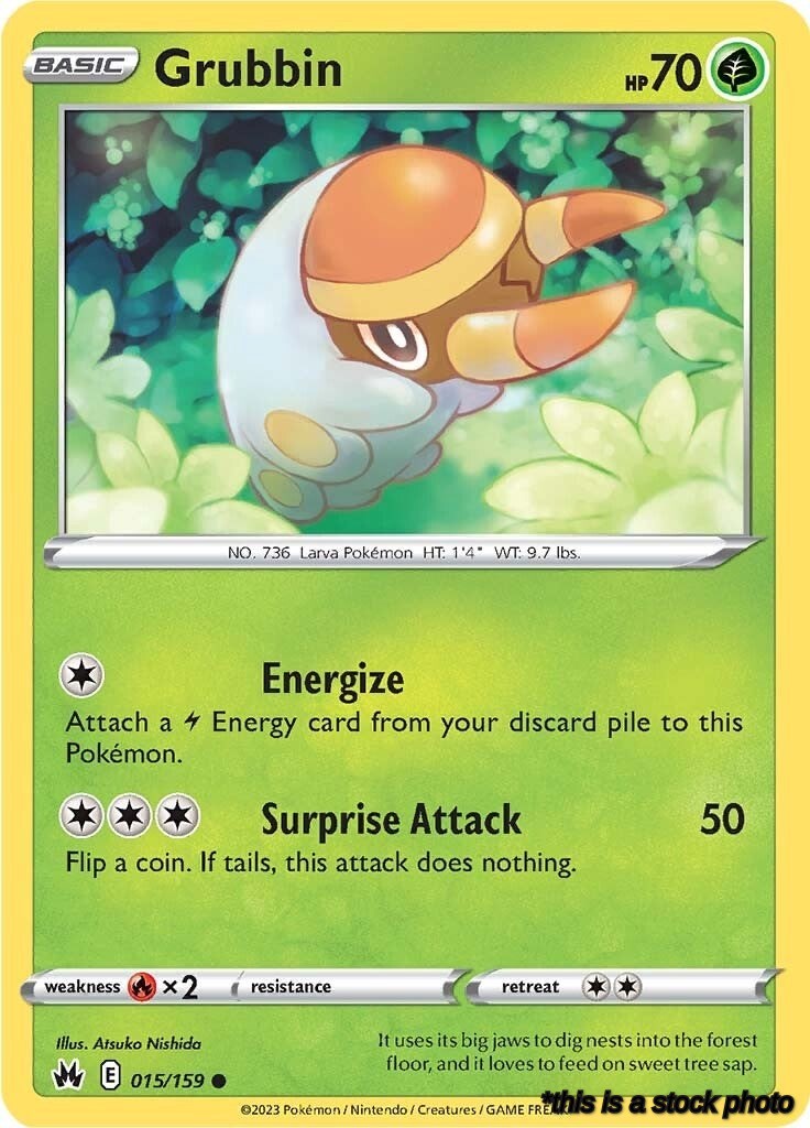Reverse Holofoil Grubbin [015/159 Near Mint ]