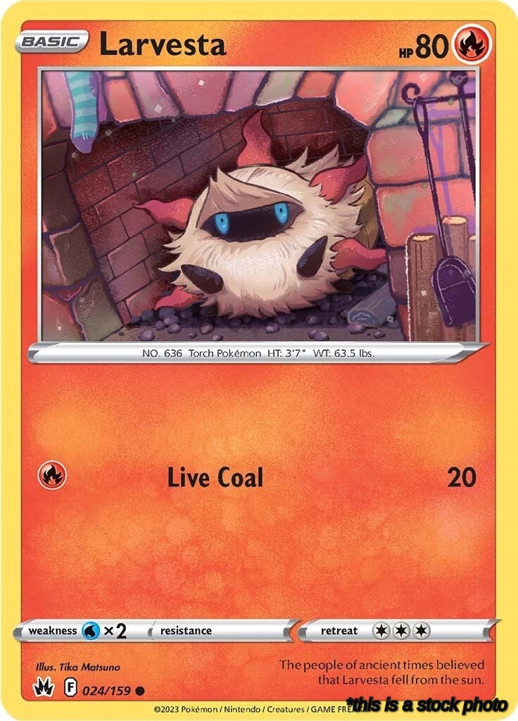 Normal Larvesta [024/159 Lightly Played ]