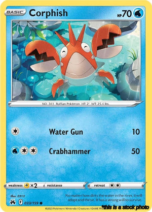 Common Corphish [033/159 Lightly Played ]
