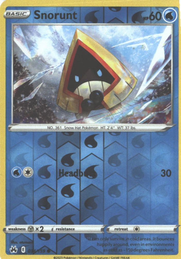 034/159 Snorunt Common Reverse Holofoil