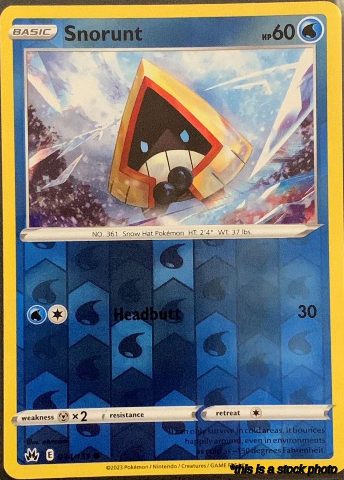 034/159 Snorunt Common Reverse Holofoil