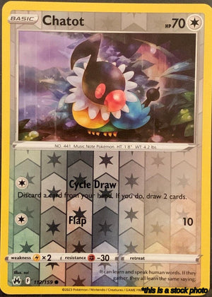 112/159 Chatot Common Reverse Holofoil