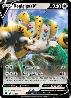 113/159 Regigigas V Ultra Rare Holofoil