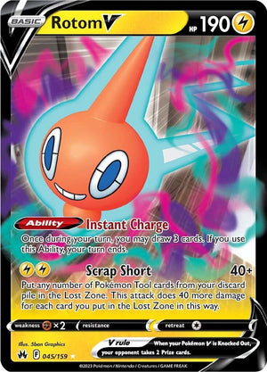 Ultra Rare Rotom V [045/159 Near Mint ]