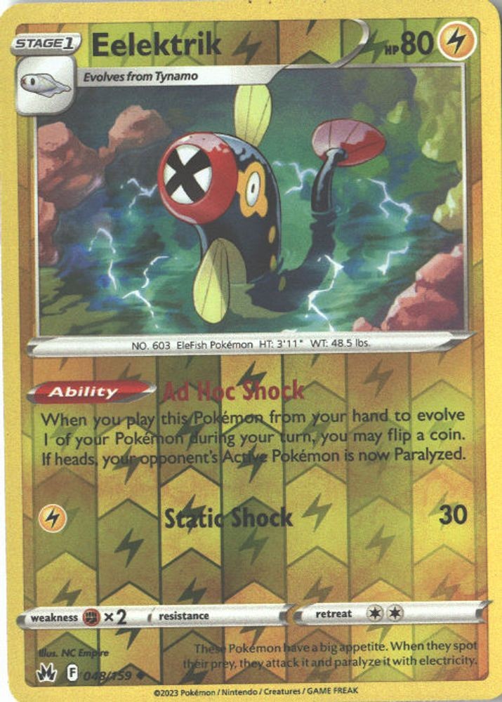 048/159 Eelektrik Uncommon Reverse Holofoil