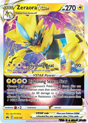Holofoil Zeraora VSTAR [055/159 Near Mint ]