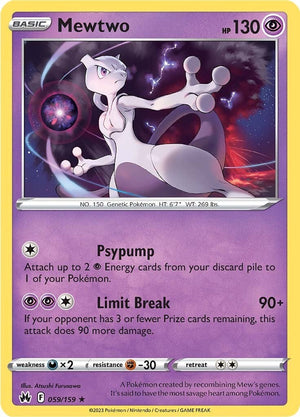 Holo Rare Mewtwo [059/159 Near Mint ]