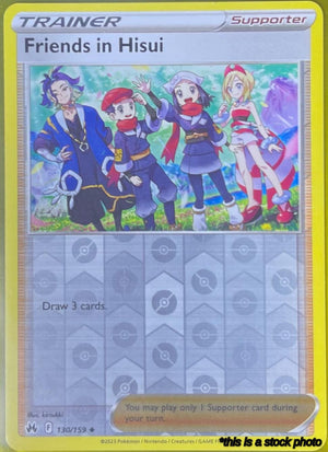 130/159 Friends in Hisui Uncommon Reverse Holofoil