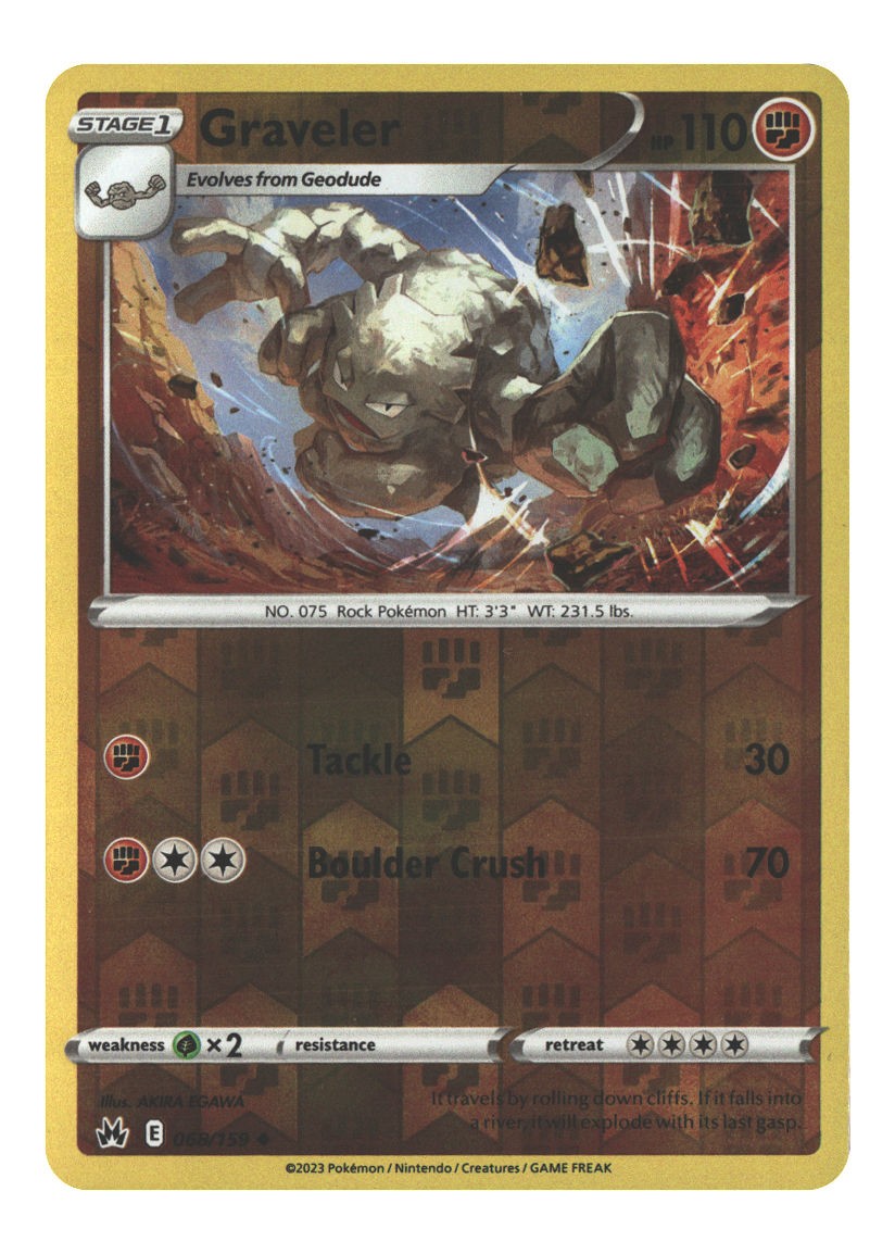 068/159 Graveler Uncommon Reverse Holofoil