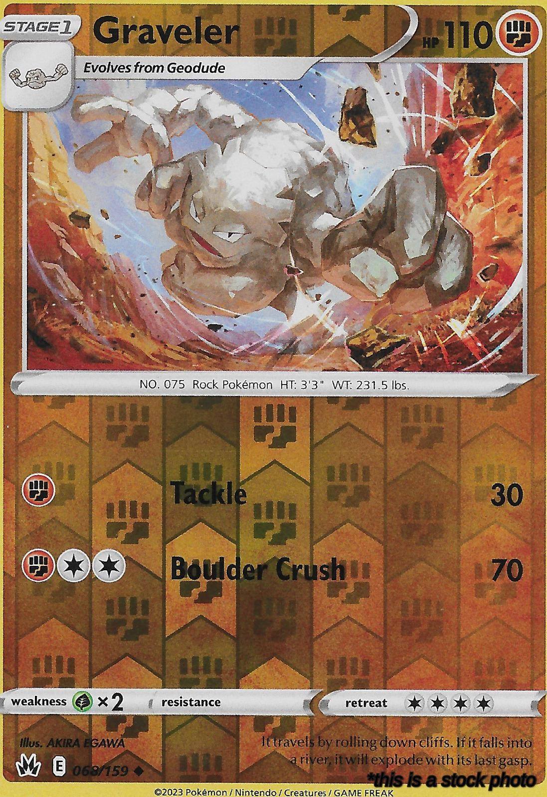 068/159 Graveler Uncommon Reverse Holofoil