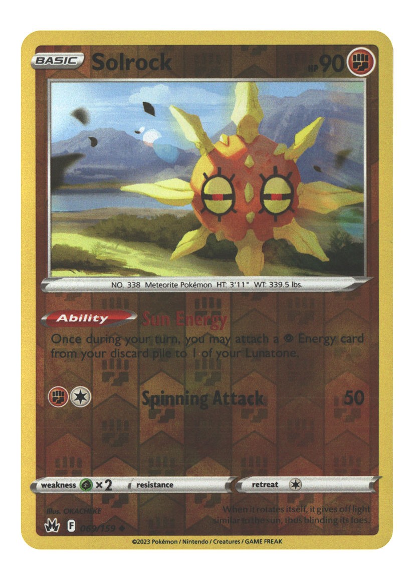069/159 Solrock Uncommon Reverse Holofoil
