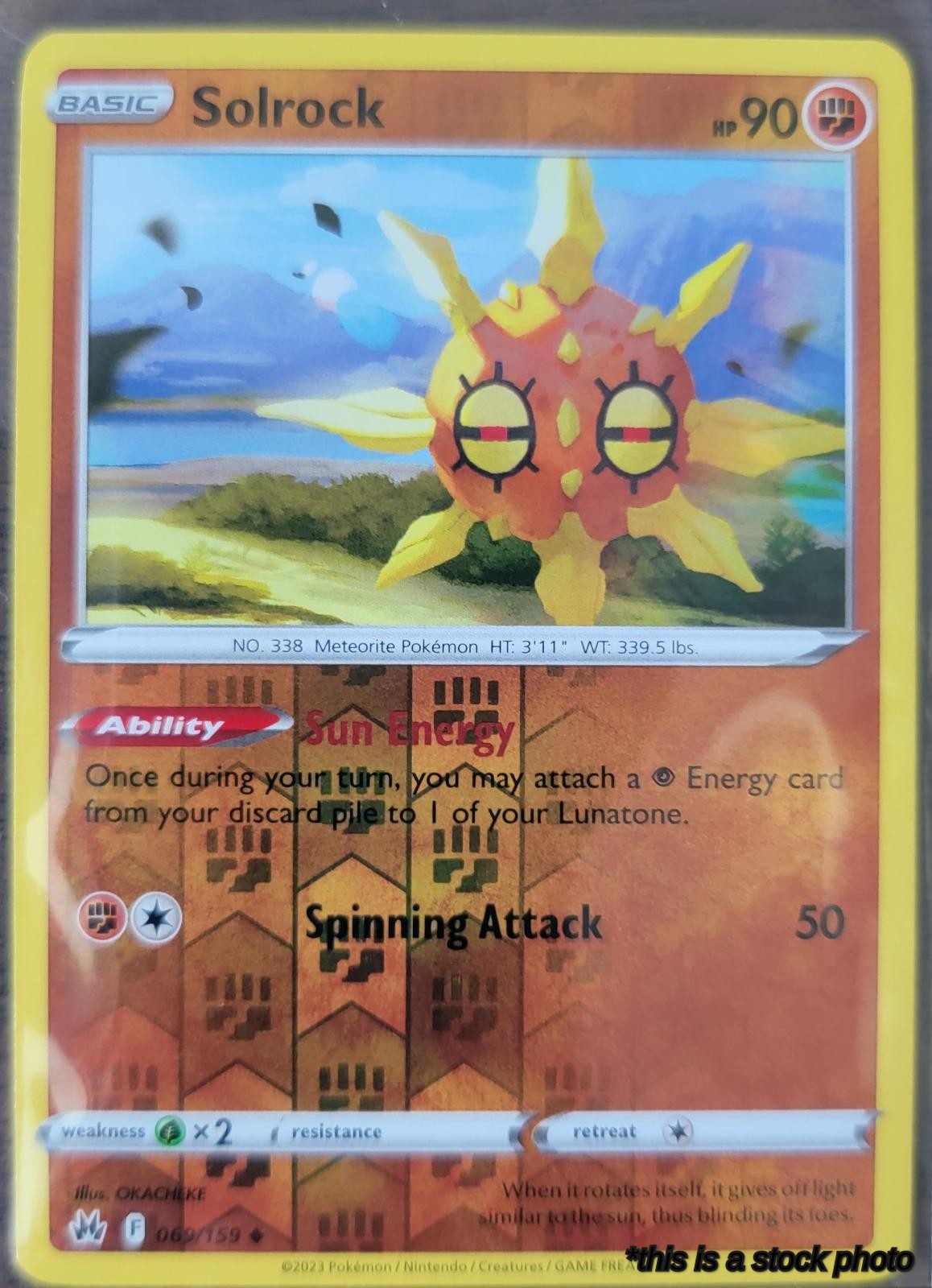 069/159 Solrock Uncommon Reverse Holofoil