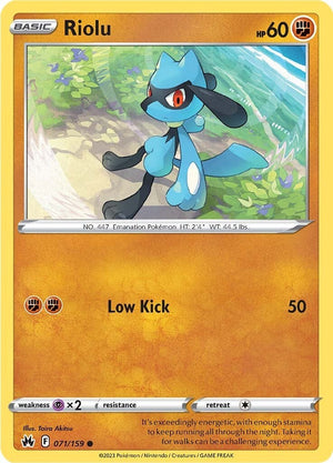 Common Riolu [071/159 Near Mint ]