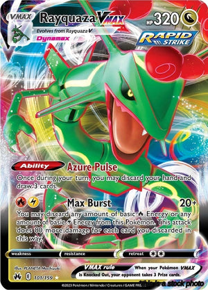 Ultra Rare Rayquaza VMAX (101) [101/159 Near Mint ]