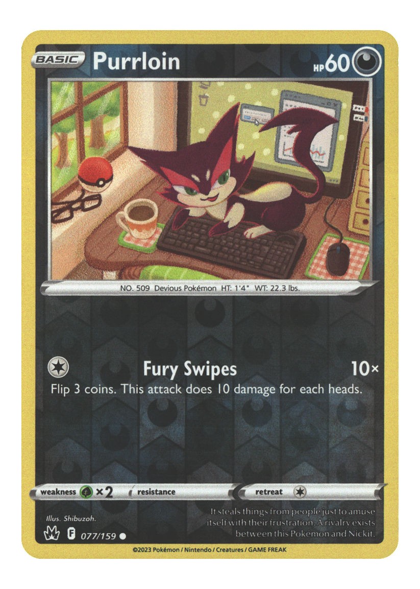 077/159 Purrloin Common Reverse Holofoil