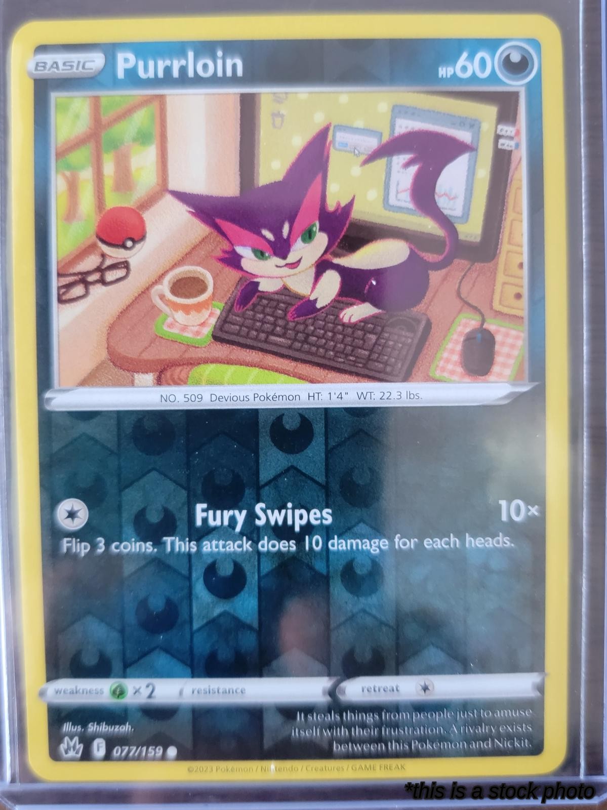 077/159 Purrloin Common Reverse Holofoil