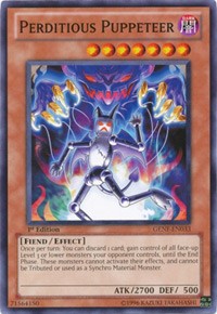 1st Edition Perditious Puppeteer [GENF-EN033 Near Mint] Common / Short Print