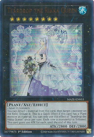 1st Edition Teardrop the Rikka Queen [MAZE-EN053 Near Mint] Ultra Rare