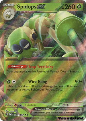 Double Rare Spidops ex - 019/198 [019/198 Lightly Played ]