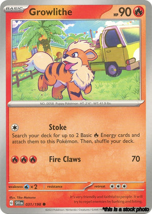 Normal Growlithe - 031/198 [031/198 Near Mint ]