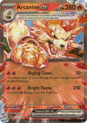 Double Rare Arcanine ex - 032/198 [032/198 Near Mint ]