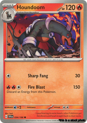 034/198 Houndoom Common Reverse Holofoil