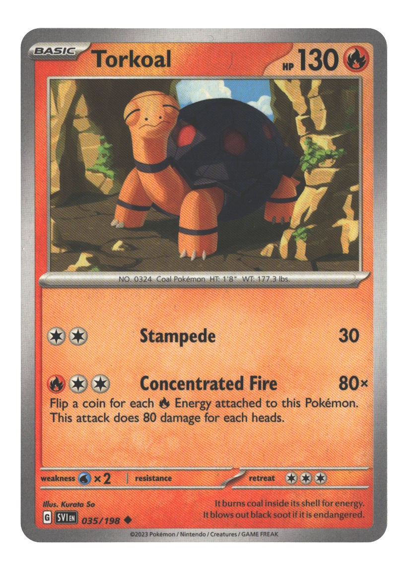 035/198 Torkoal Uncommon Normal Lightly Played