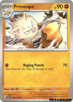 Normal Primeape [108/198 Near Mint ]