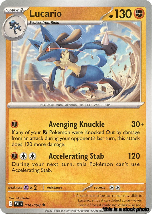 Reverse Holofoil Lucario - 114/198 [114/198 Lightly Played ]