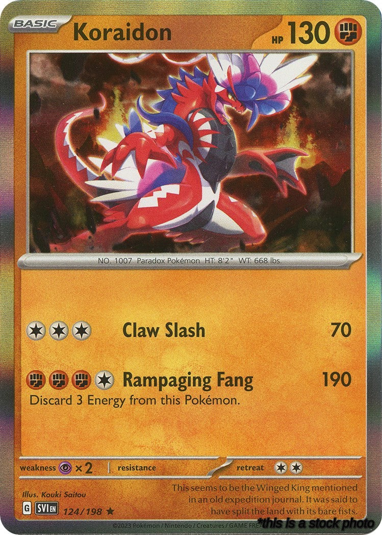 124/198 Koraidon Rare Holofoil