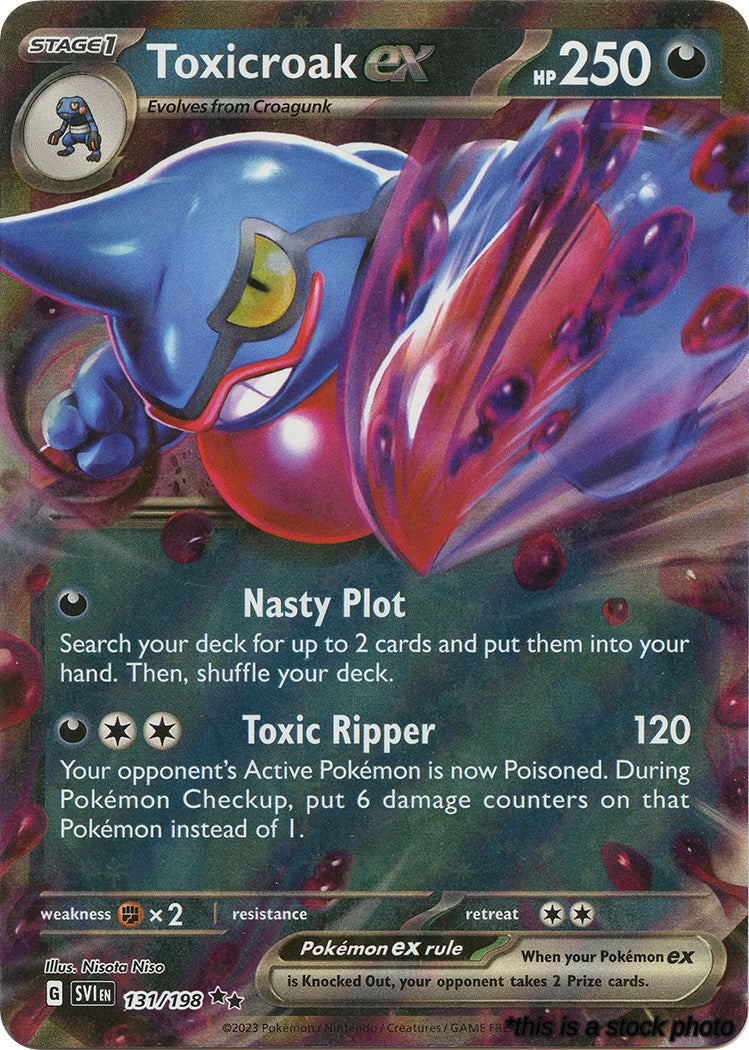 Double Rare Toxicroak ex - 131/198 [131/198 Near Mint ]