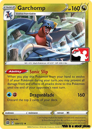 Rare Garchomp - 109/172 [109/172 Lightly Played ]