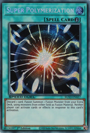 1st Edition Super Polymerization (Secret Rare) [SGX3-ENA17 Near Mint] Secret Rare