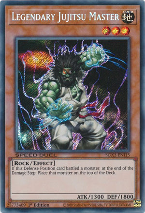 1st Edition Legendary Jujitsu Master (Secret Rare) [SGX3-ENI15 Near Mint] Secret Rare