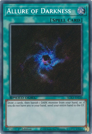 1st Edition Allure of Darkness (Secret Rare) [SGX3-ENI30 Near Mint] Secret Rare